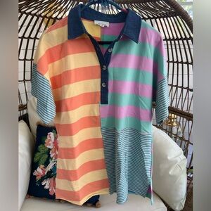 Heyson Colorblock 90s preppy polo